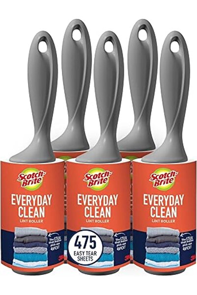 Generic مجموعة سكوتش برايت لإزالة الوبر، عبوة اقتصادية، 5 بكرات، تلتقط الوبر ...