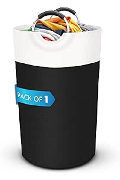Generic Waterproof Laundry Basket Hamper Bin | Collapsible Basket with Foam Protected Aluminum Handles for D