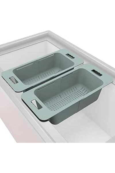 Generic سلة فريزر قابلة للتعديل من THE WHITE SHOP، مكونة من قطعتين، وصناديق ت...