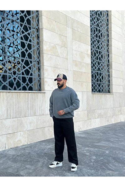 PEERLESS STORE Washable Oversize Basic Sweatshirt