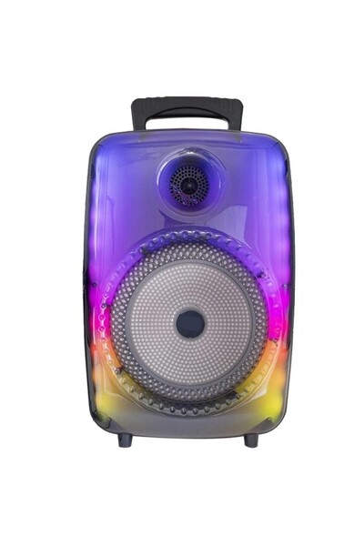 Başkenttekno 1802 Kablolu Mikrofonlu RGB Ledli Taşınabilir Bluetooth Hoparlör...