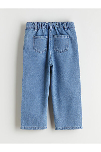 LC Waikiki Blue Floral Girl's Jean Pants