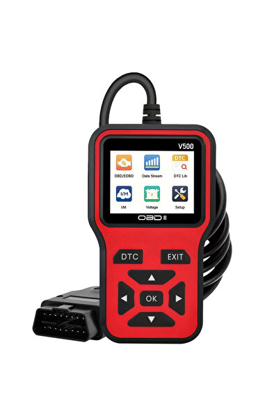 Choice one-size Red Car OBD2 Scanner Diagnostic Tool Code Reader, Car Voltage Tester Engine Fault Code Scan