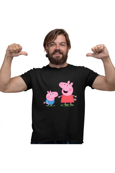 OEM Ανδρικό T-Shirt Peppa Pig και George Pepa