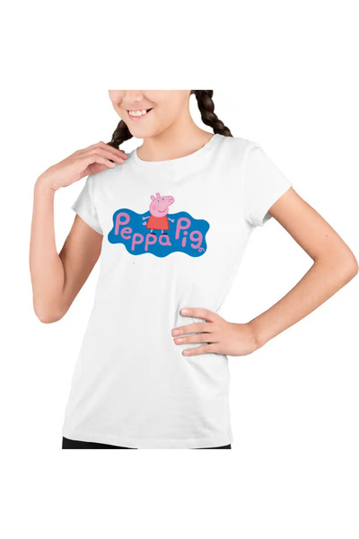 OEM Παιδικό Κοριτσίστικο T-shirt με Κινούμενα Σχέδια Πέππα το Γουρουνάκι
