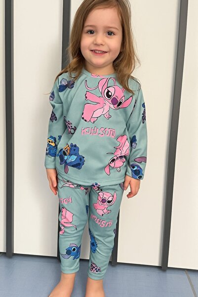 Yalçınoğlu Kids Σετ πιτζάμες για κορίτσια I Μακρυμάνικα άνετα ρούχα για το σπίτι I Βαμβακερό - Μαλακό σετ για κορίτσια