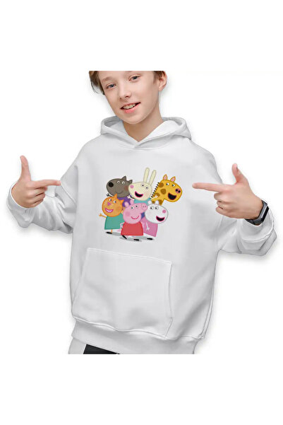 OEM Πέππα το Γουρουνάκι Peppa Friends Παιδικό Φούτερ για Αγόρια