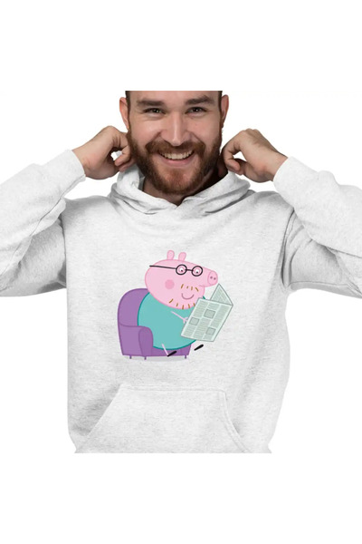 OEM Hanorac Barbati Tata Purcelusa Peppa Citeste Ziarul