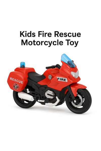 TSUMAB Kids Fire Rescue Motorcycle Toy