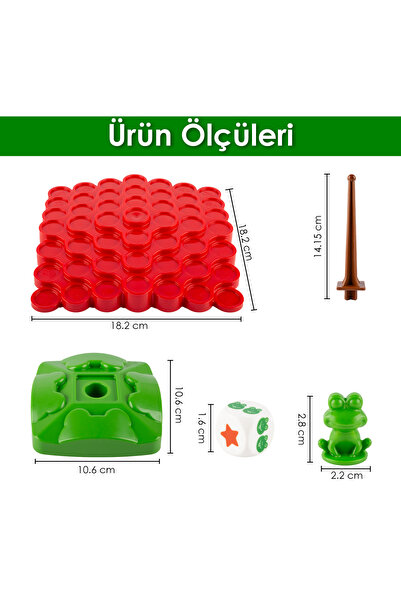 HAPPENS Kurbağa Denge Ebeveyn Çocuk Etkileşimi Oyunu Eğitici Oyuncak Kutu Oyunu, Zeka ve Strateji Oyuncağı