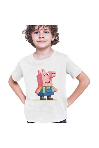 OEM Tricou Copii Baieti Purcelusa Peppa Pig Minecraft Roblox