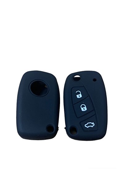 İKTUNING غطاء مفتاح سيليكون لسيارات فيات بونتو وباندا وفيورينو ولينيا ودوبلو ...