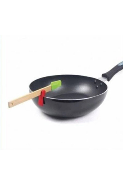 BYKOPUZ Leyloş Silicone Pan Spoon Holder 3-Pack