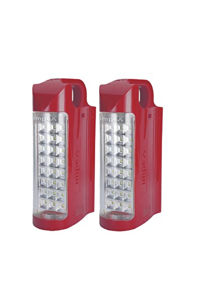 İMPEX Rechargeable LED Emergency Light 2Pc CB2287