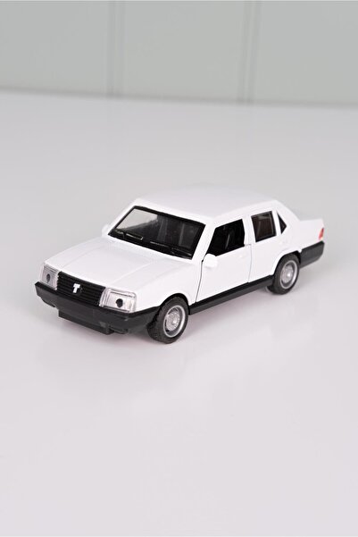 agugu سيارة معدنية بيضاء اللون من نوع دوجان للعب قابلة للسحب والدفع