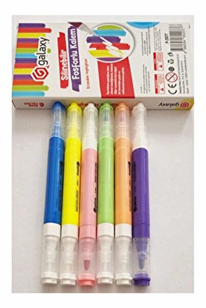Artlantis Erasable Highlighter Pen 6 Colors 1 Pack Galaxy Erasable Marker Pen...