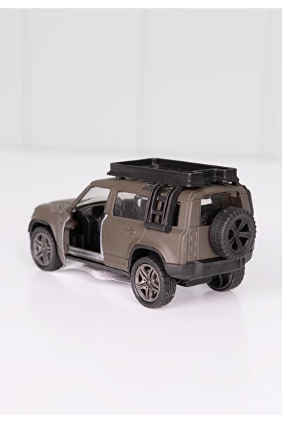 agugu سيارة لاند روفر معدنية للعب بالسحب والدفع باللون الكاكي