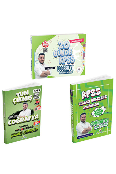 Dizgi Kitap 2026 KPSS Coğrafya Kazandıran 3'lü Set Enes Eker