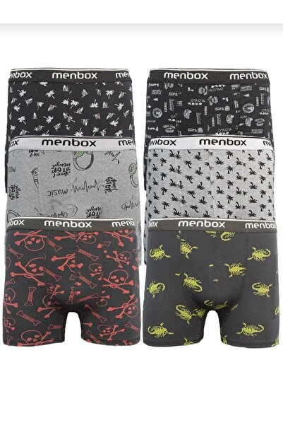 BEYAZTOPTAN Patterned 6-Piece Lycra Boxer