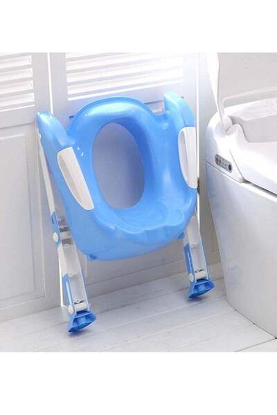 DRAMA HOME Folding Training Chair with Ladder for Kids - Blue
