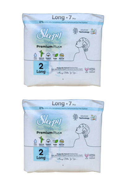 Sleepy Natural Ped Long 7-Pack X 2 Pieces