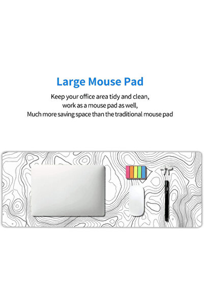 Primo Plus Large Mouse Pad, Desk Pad, Extended Gaming Mouse Pad, Desk Mat for Office & Home, Long Keyboard Mat