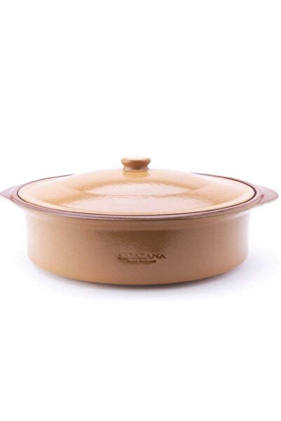 Corzana 32*12 سم Healthy Pottery Cooking Pot with Handles and Lid 5L Spanish Brand