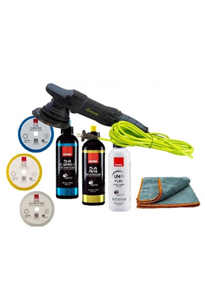 Titan Set masina polish TDA21-2, paste polish 3 pasi si bureti, Rupes, 1l