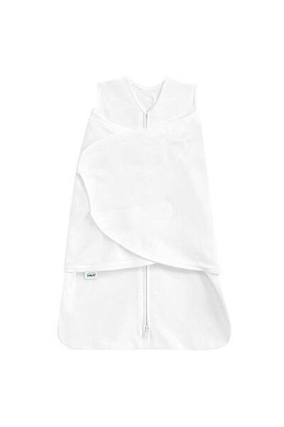 HALO Baby Sleeping Bag Swaddle, 1.5 Tog Sleepsack, 100% Cotton, White Sleeping Sack For Newborn Babi