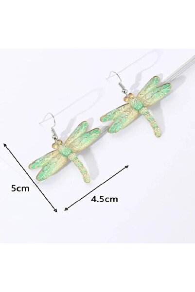 SYGGY Cercei Green Dragonfly, model libelula, verde pastel