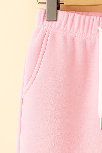 Let's Wear Cute Cat Printed Kids Premium Compact Sweatshirt Tracksuit with Pockets - 2 Piece Sport Set