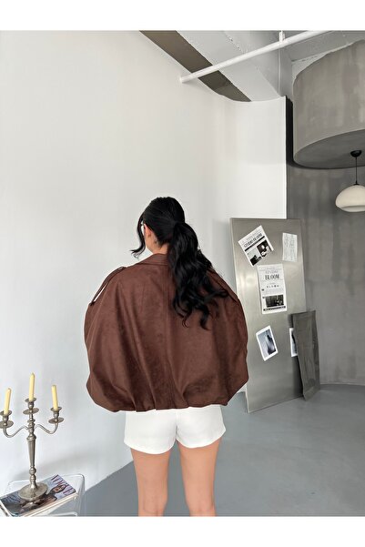 Friday Mood Γυναικείο μπουφάν Bomber Suede