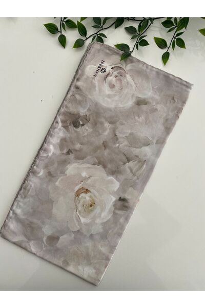 İpekhan Gülnihal Pattern Thin Cotton Scarf