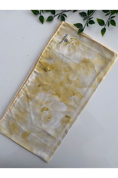 İpekhan Gülnihal Pattern Thin Cotton Scarf