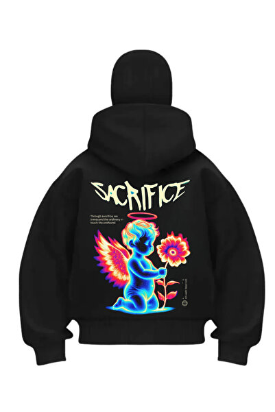 Gofeel Crni neon demon Štampano snježna maska unisex dukserica kardigan