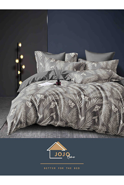 JOJO HOME Bed linen, fine cotton, double bed, 230x240, with pattern