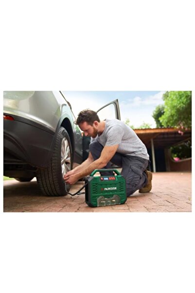 PARKSIDE Portable compressor PMK 150 A1, 12 V/230 V, digital display, 8 bar, 150 W