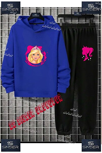 SS SİNSER Set de trening cu hanorac imprimat pentru copii, unisex, cu textul ...