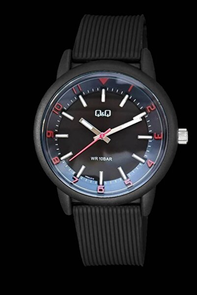 Q&Q Unisex Wristwatch – 10 Atm Water Resistant – Black Strap – Japanese Movement – 2 Years Warranty