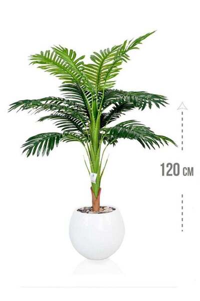DRAMA HOME Artificial Palm Tree with Fiber Pot, 120 cm