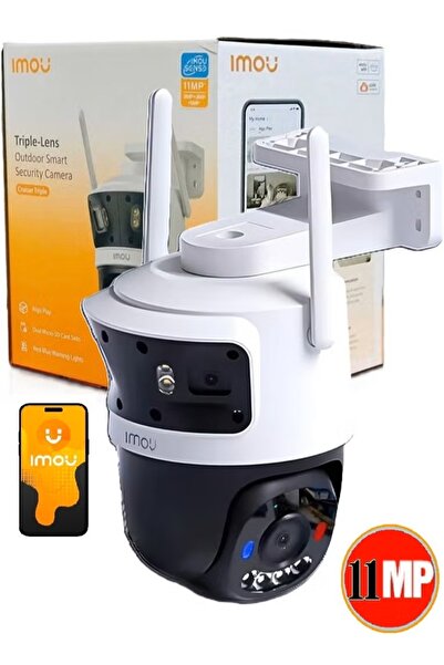 Imou Cruiser 11MP Triple-Lens WiFi Security Camera 2K Smart AI Detection, WiFi 6, 2-Way Audio