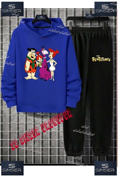 SS SİNSER Παιδικό Unisex Σετ Φόρμας με Κουκούλα με Στάμπα "FRED AILE TAS DEVRI"