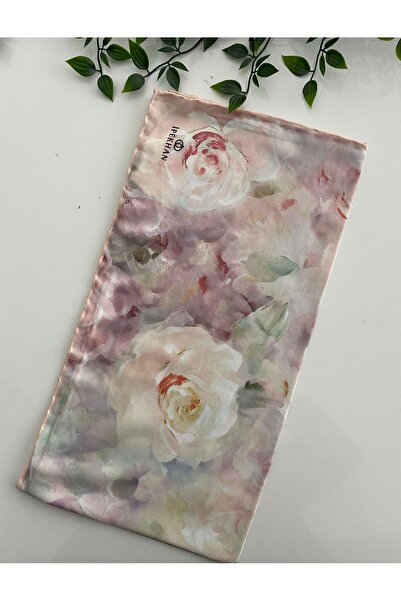 İpekhan Gülnihal Pattern Thin Cotton Scarf