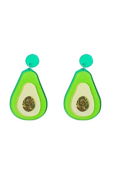 SYGGY Avocado Earrings, Avocado Fruit Design
