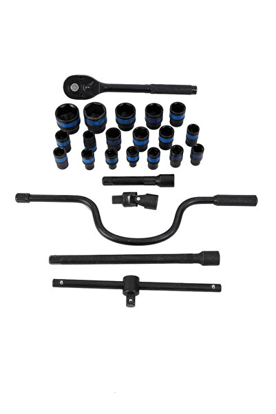 Lawazim Socket Wrench Set - Chrome Vanadium Ratchet and Socket Kit with Extension Bars