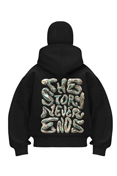 1blood Story Never imprimat Hanorac cu glugă Masca Samurai Neagră Cardigan