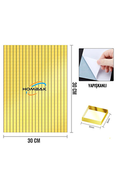 Hombak 30x30 Cm Mozaik Duvar Paneli Ayna Mobilya Banyo Eğlence Merkezi Kaplama