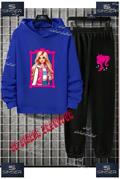 SS SİNSER Set de trening cu hanorac imprimat pentru copii, unisex, cu textul ...