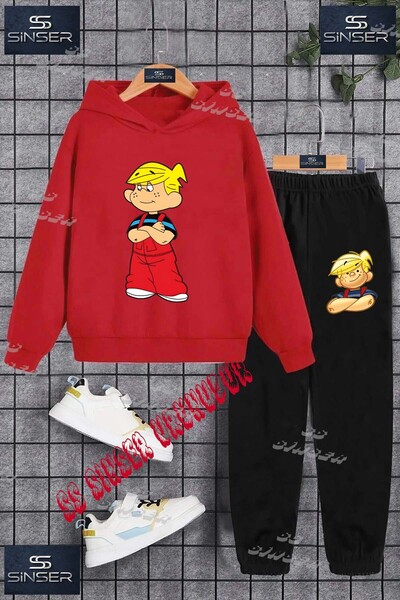 SS SİNSER Παιδικό Unisex Σετ Φόρμας με Στάμπα  "DENIS COCUK KOLLAR BAGLI " με...