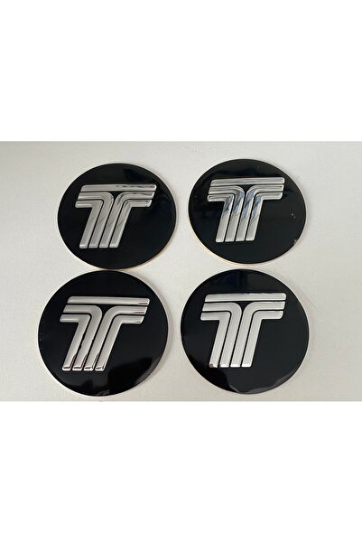 İB GLOBAL ملصق كروم أسود لمركز عجلة السيارة من توفاش